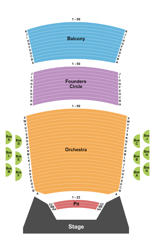 Peace Concert Hall At The Peace Center Hamilton Seating Chart